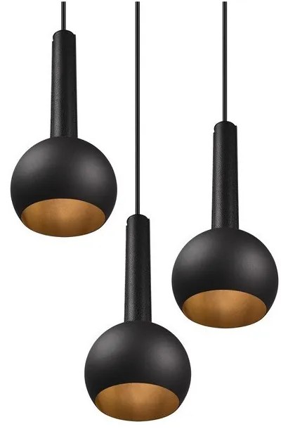 Fekete függőlámpa ø 52 cm Ciliana – CINQUE