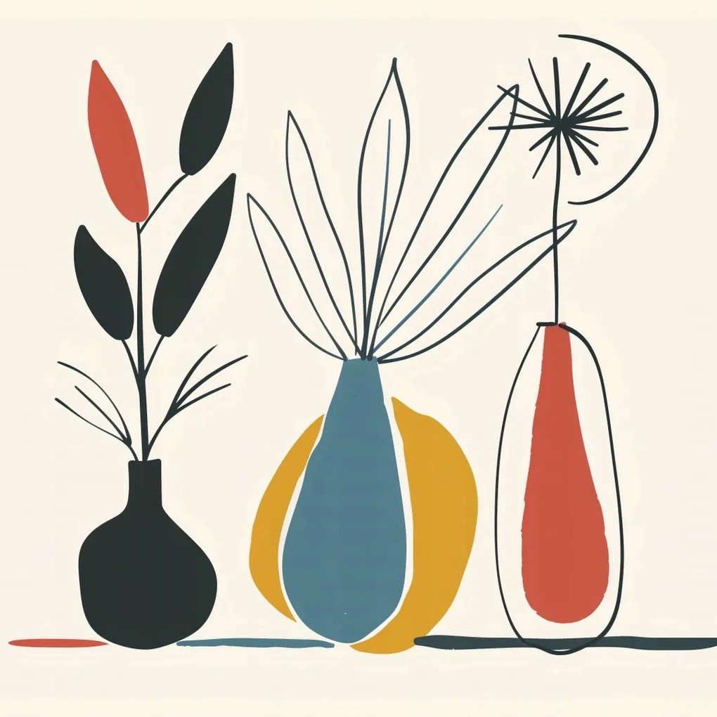 Poszter 20x20cm Virágos minták