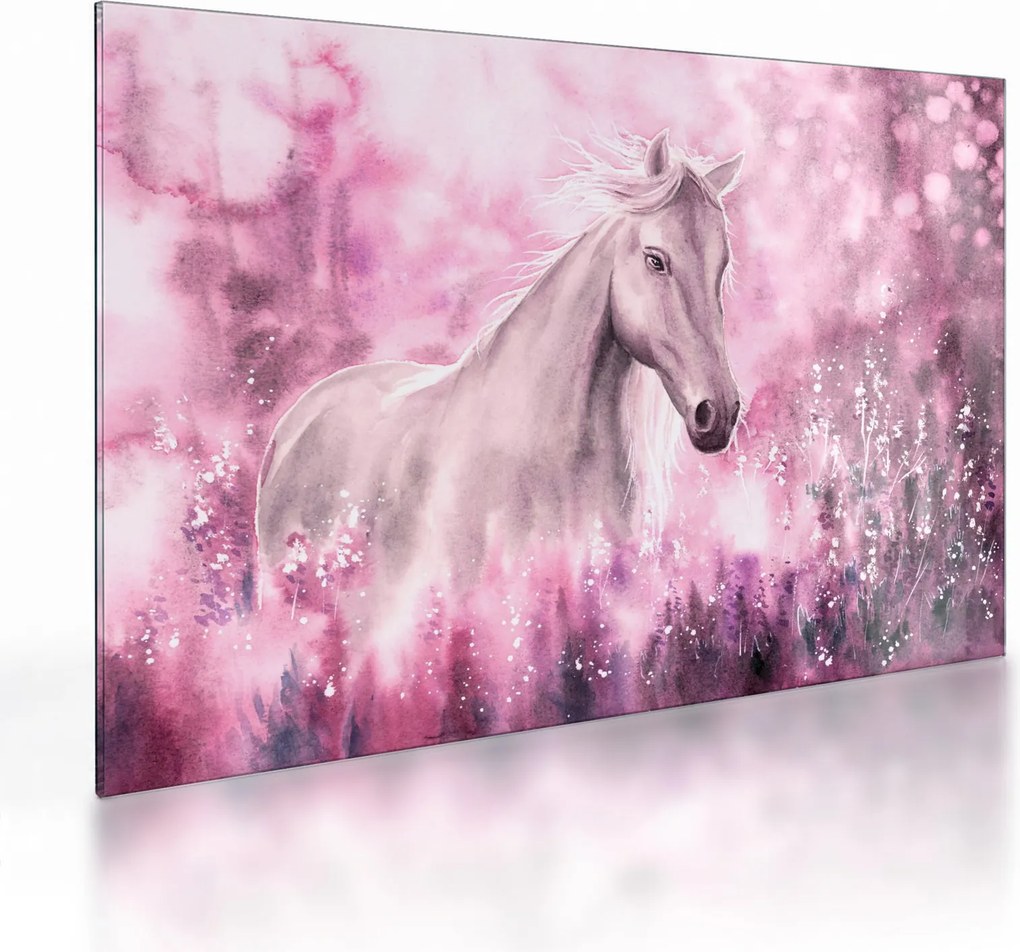 Kép - Festett ló (üvegen) (70x50 cm)