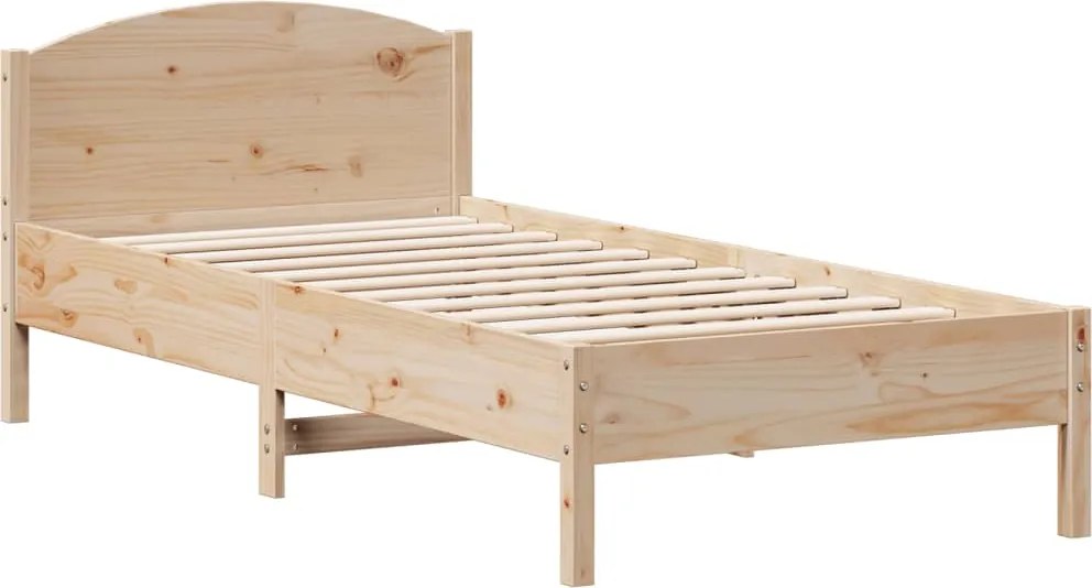 vidaXL tömör fenyőfa ágy matrac nélkül 100 x 200 cm
