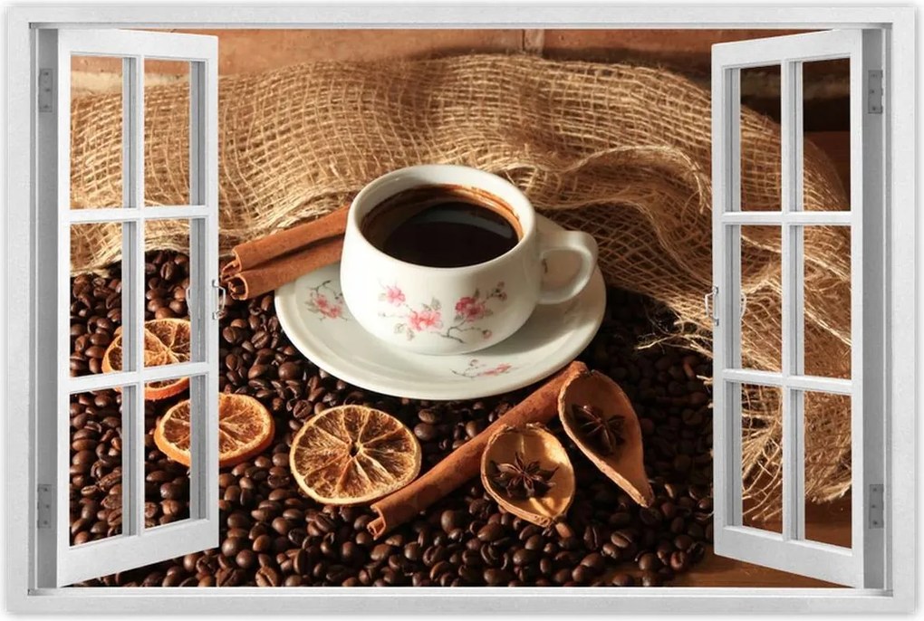 Poszterek 60x40 Kávé és szárított narancs