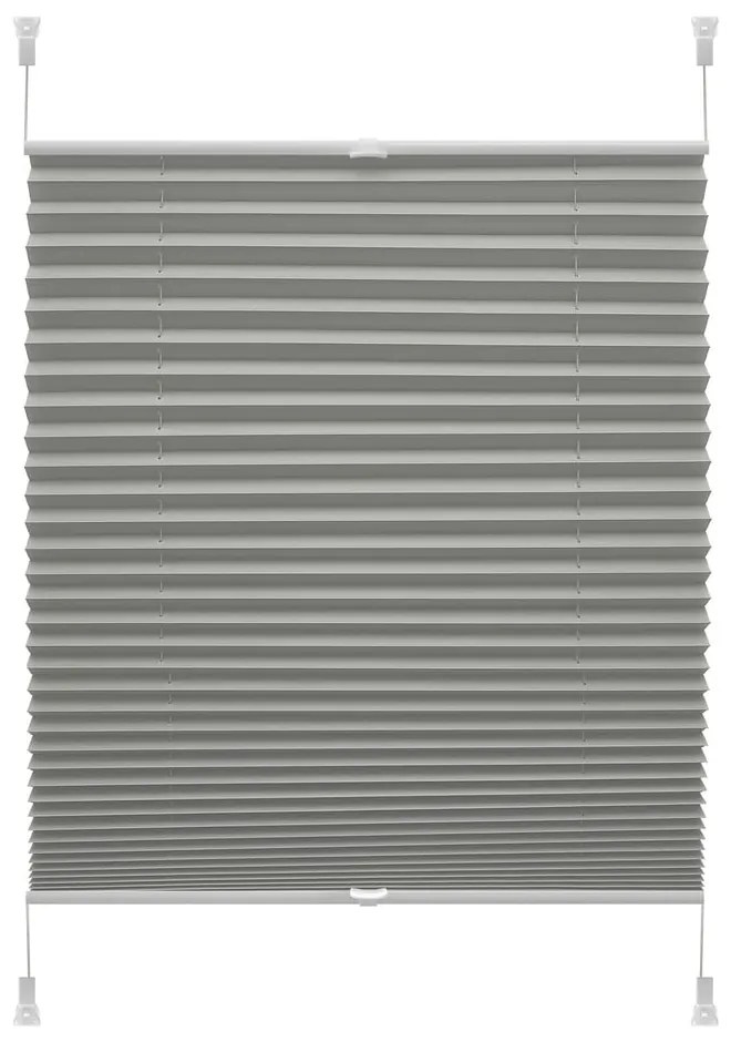 Antracitszürke roló 72,5x150 cm Plisé Verona Termo – Gardinia