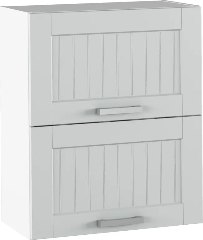 Felső szekrény, világosszürke/fehér, JULIA TYP 7