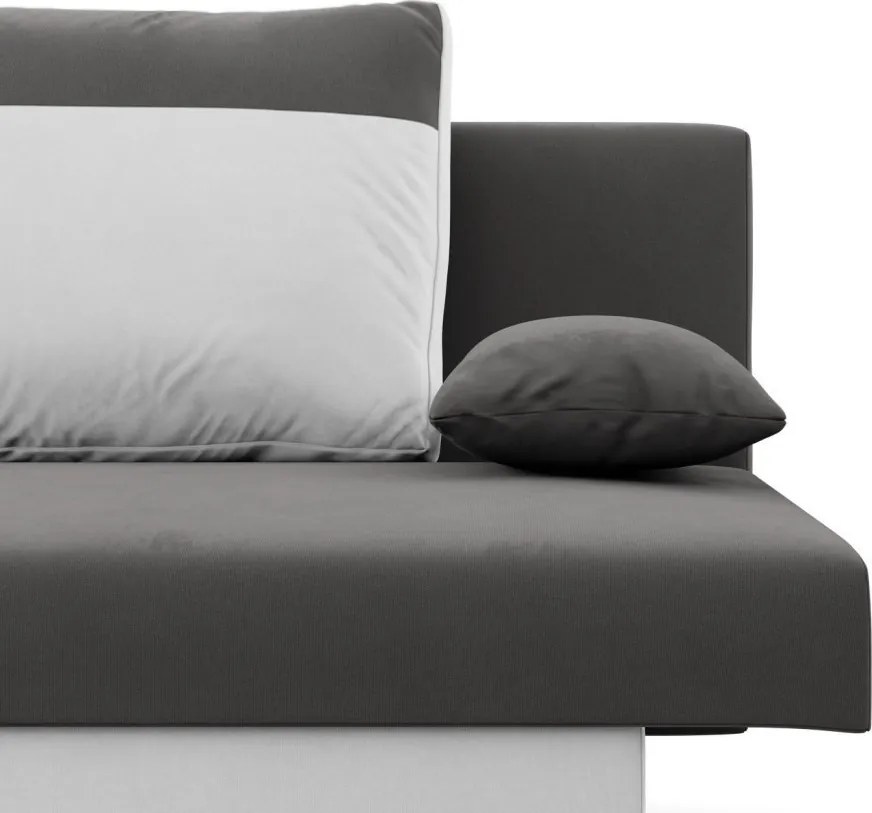 Sony kanapé, szövet anyag, bonell töltet, szürke - fehér