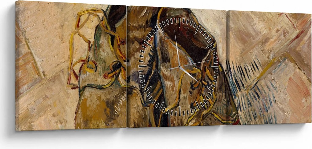 Kép - Vincent van Gogh, Shoes, reprodukciók (órával) (90x30 cm)