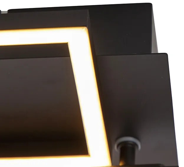 Mennyezeti lámpa megnyúlt fekete 3 fokozatú fényerőszabályzóval - Plazas Novo