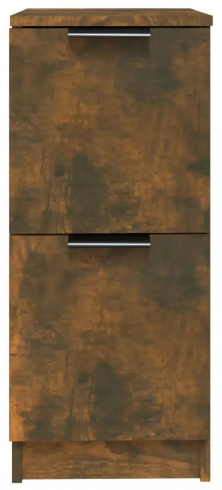 2 db füstös tölgyszínű szerelt fa tálalószekrény 30x30x70 cm