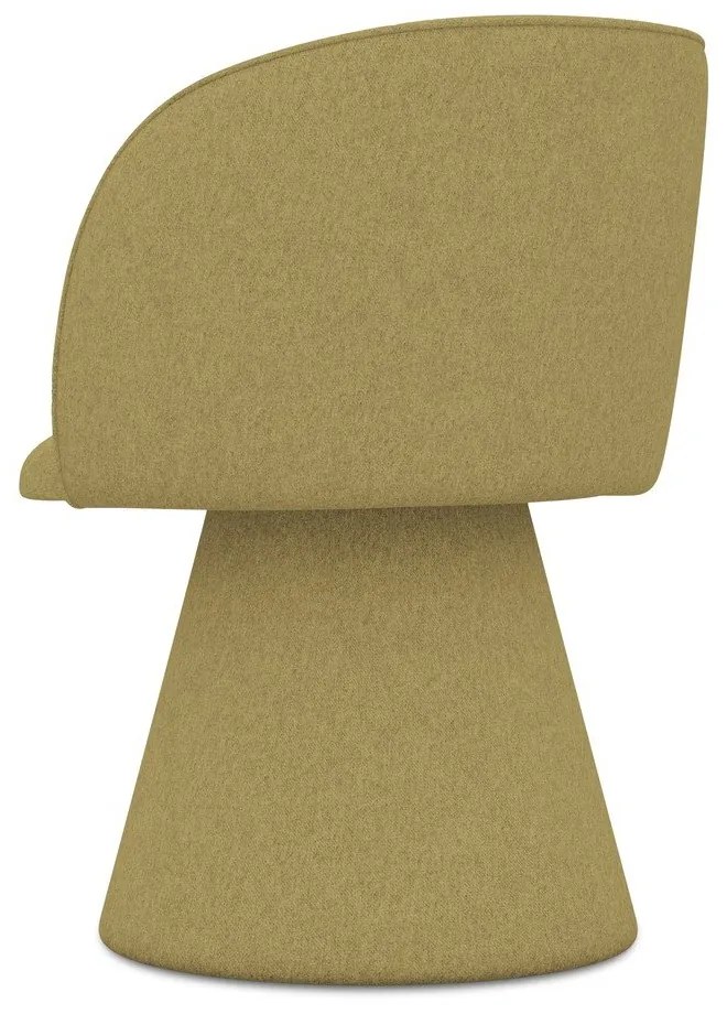 Mustársárga kárpitozott étkezőfotel Maia – Makamii