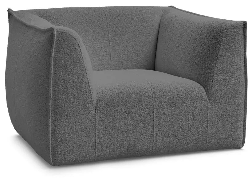 Sötétszürke buklé fotel Giorgia – Bobochic Paris