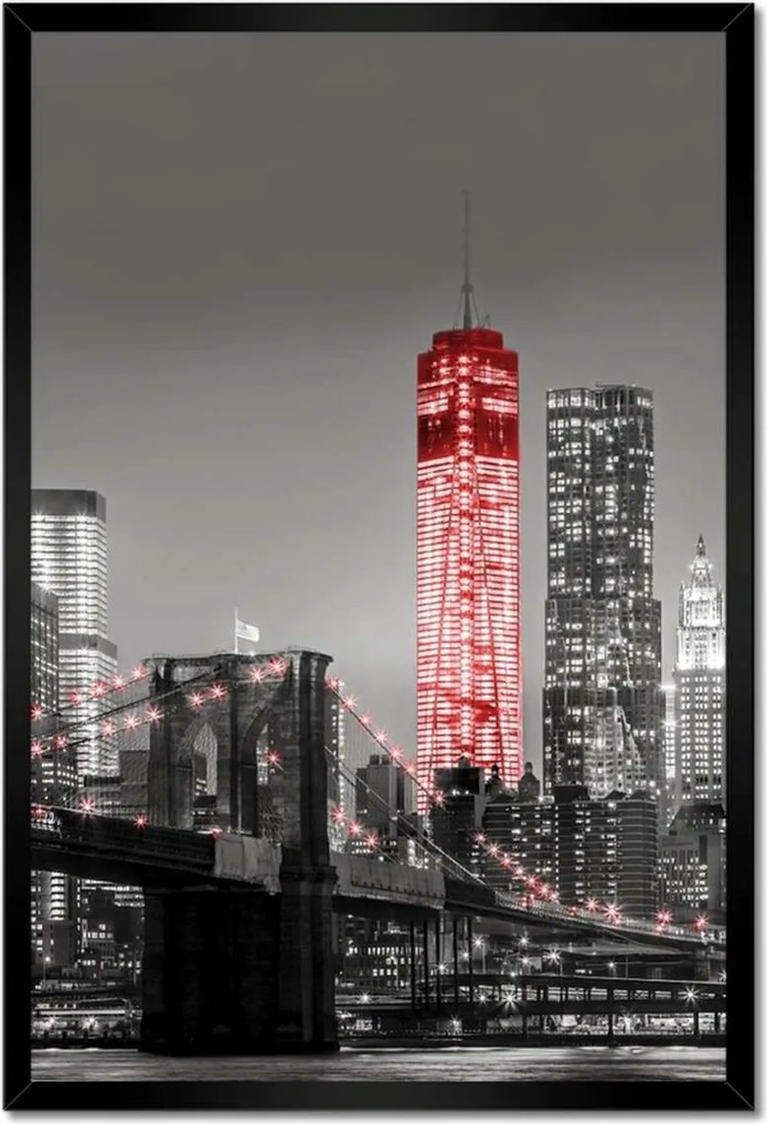 Poszterek keretben 40x60 New York Manhattan híd