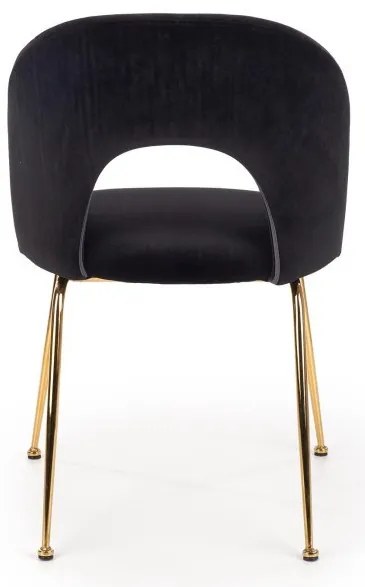 K-385 étkezőszék Fekete bársony szövet