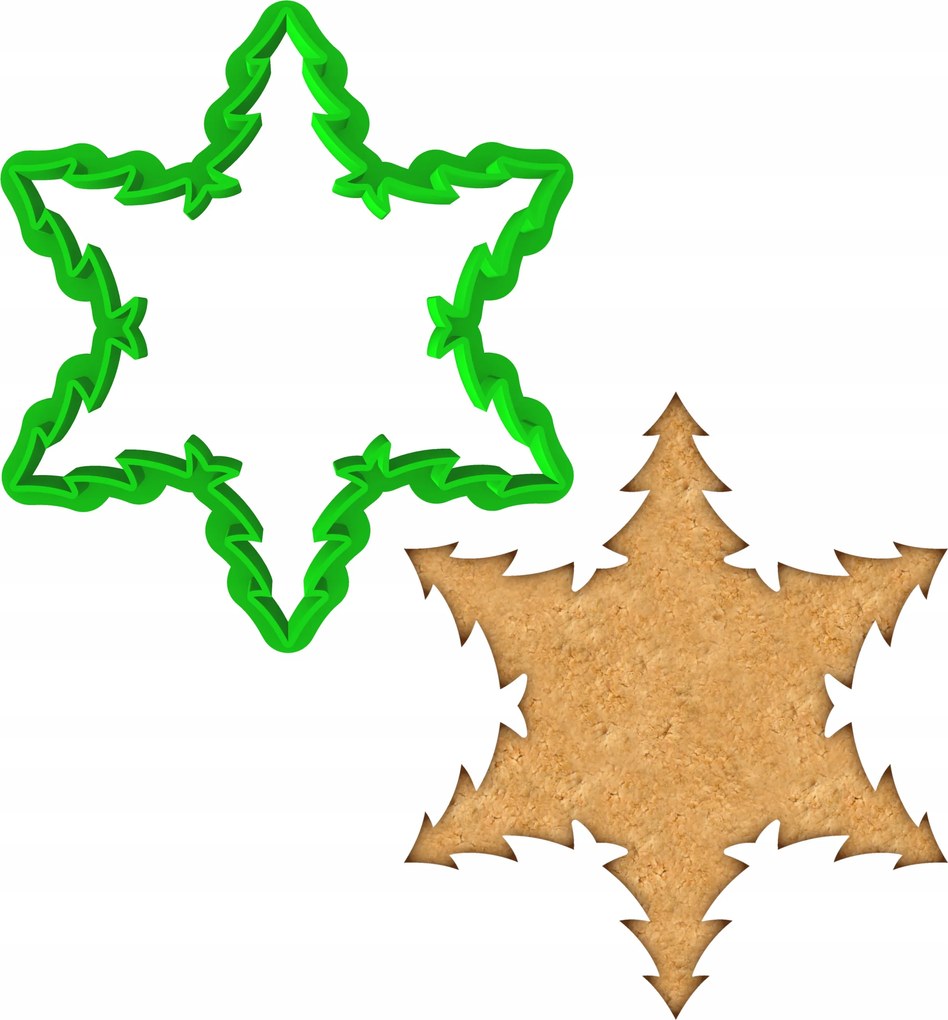 Karácsonyi Forma Mézeskalács lyukasztó Karácsony Hópehely