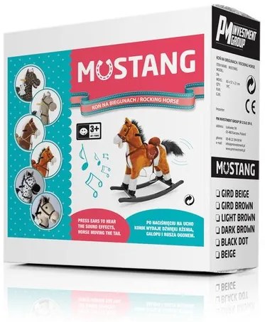 Hintaló dallammal Milly Mally Mustang világos barna