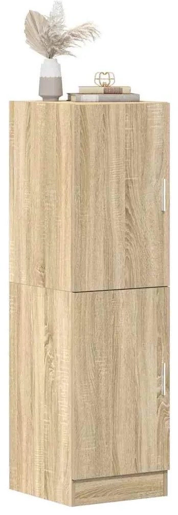 vidaXL sonoma tölgy színű szerelt fa konyhaszekrény 38x41,5x131,5 cm