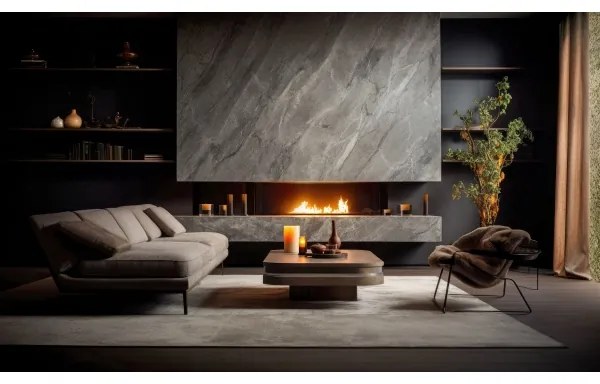 InFire - Beépített BIO kandalló 7,5x80 cm 6kW fekete