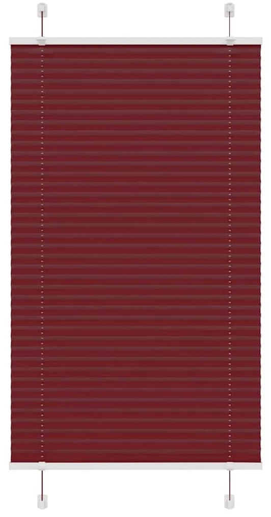 pliszírozott redőny Bordeaux piros 75x100 cm Szövetszélesség