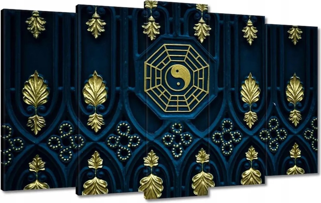 Festmények 100x60 Absztrakt Arany harmónia