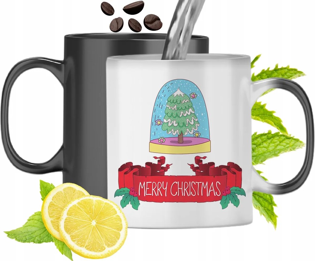 Mágikus Karácsonyi Színváltó Bögre fényképes nyomtatással