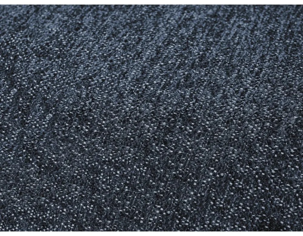 Sötétkék zsenília kinyitható-tárolóhelyes sarokkanapé (jobb oldali-U alakú) Everest – Bobochic Paris