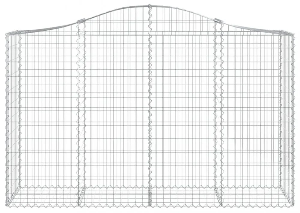 25 db íves horganyzott vas gabion kosár 200x50x120/140 cm