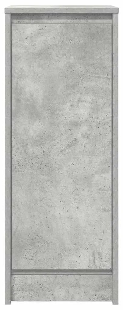 betonszürke szerelt fa tálalószekrény 29,5x34x76 cm