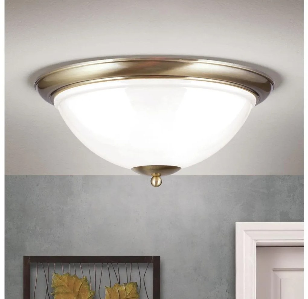 Orion DL 7-677/50 - Mennyezeti lámpa AUSTRIAN OLD LAMP 3xE27/60W/230V bronz/fehér