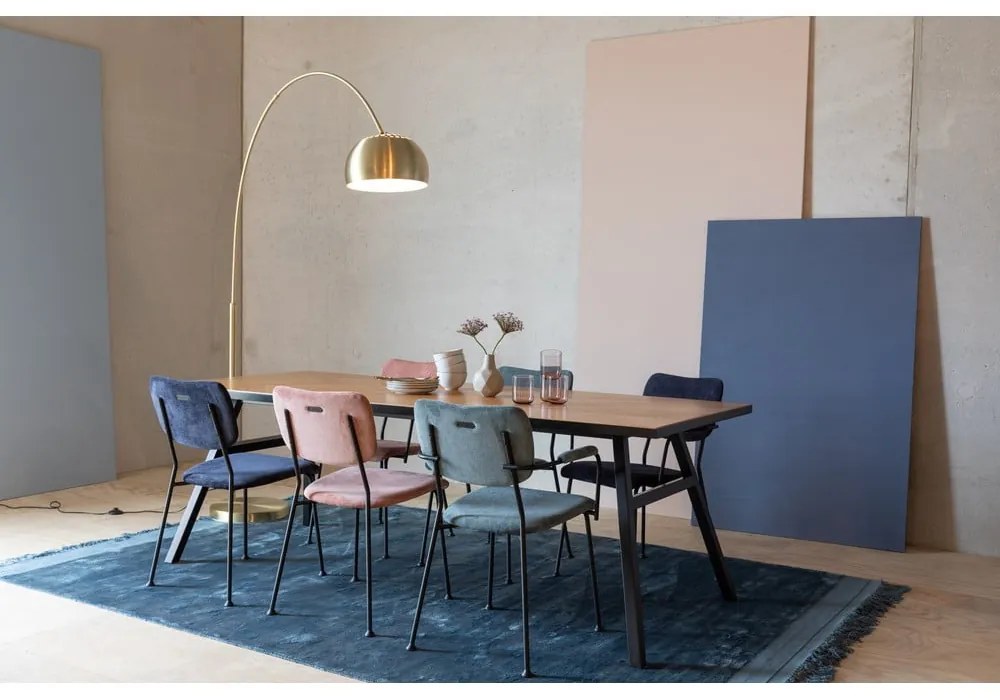 Sötétkék étkezőszék szett 2 db-os Benson – Zuiver