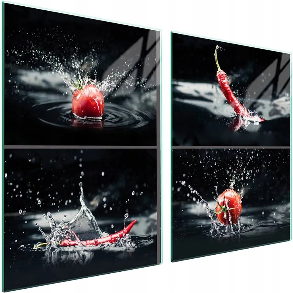 7in1 Üveg védőlap tűzhelyhez 2x45x52 Zöldségek