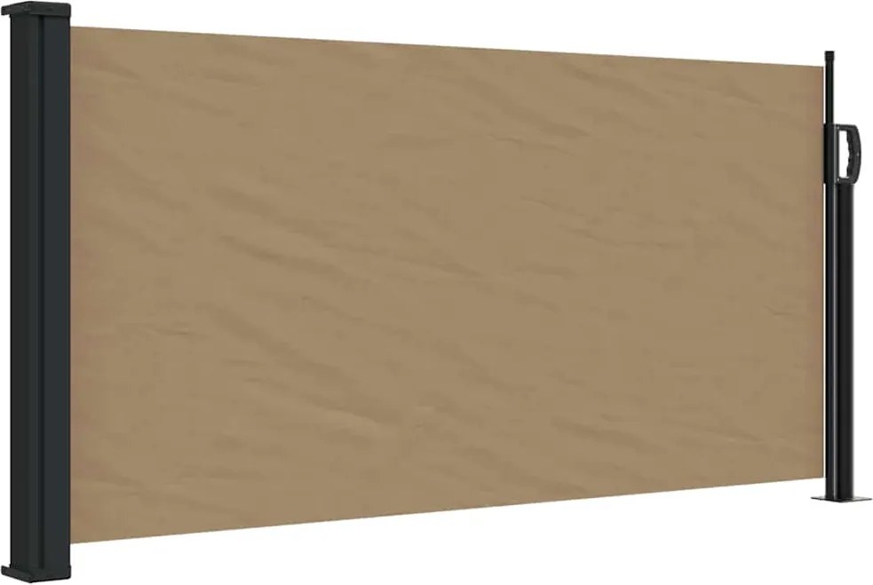 vidaXL tópszínű behúzható oldalsó napellenző 100 x 300 cm