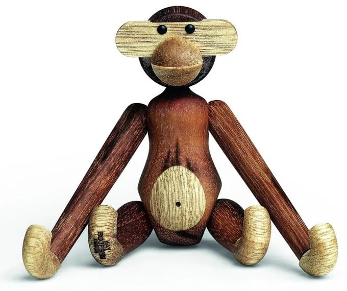 Bojesen Denmark Monkey Teak dekorációs figura tömör fából - Kay