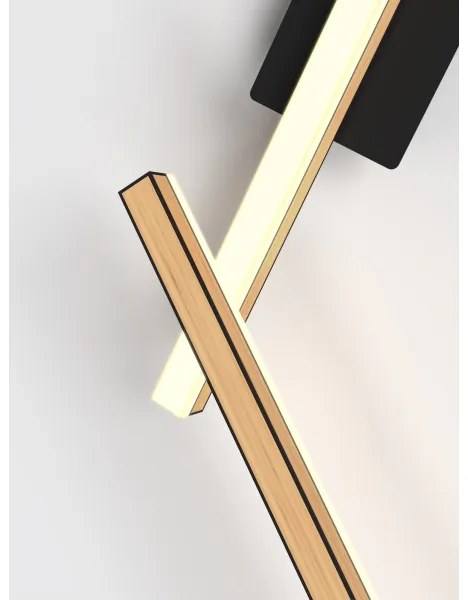 Wofi 7021-506- LED Dimmelhető fali lámpa RIMINI LED/57W/230V barna/fekete