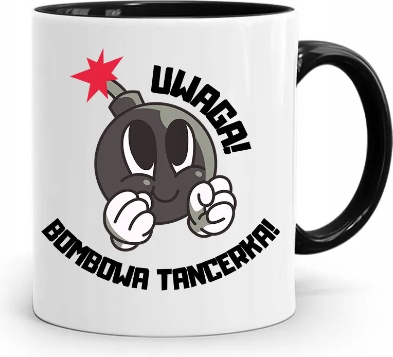 Táncosnőnek Fekete Bögre Születésnapi Ajándéknak, fényképes nyomattal