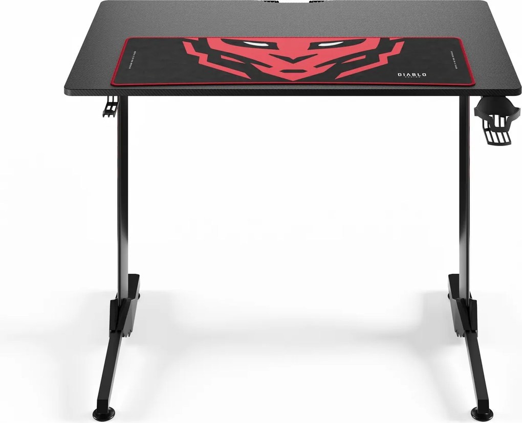 Gamer asztal 100 cm fekete: Diablo X-Mate 1000