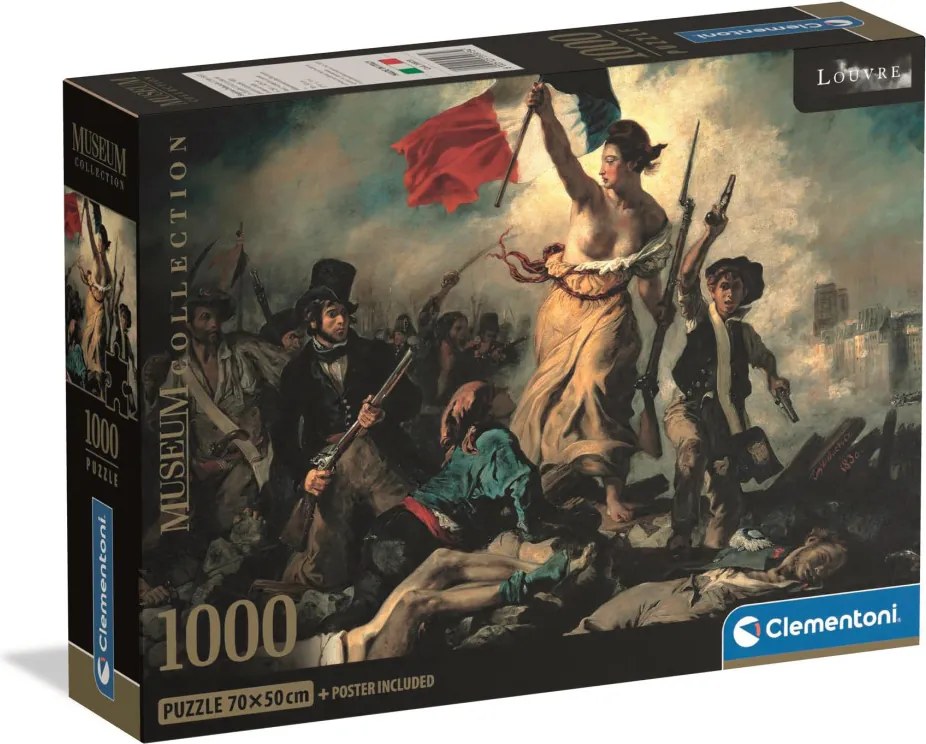 Művészet A szabadság vezeti a népet Delacroix 1000 db-os Compact puzzle Clementoni