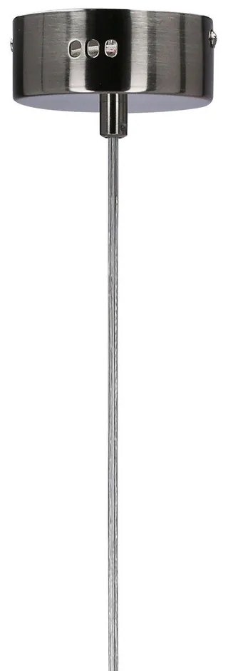 Szürke LED függőlámpa üveg búrával Lukka – Candellux Lighting