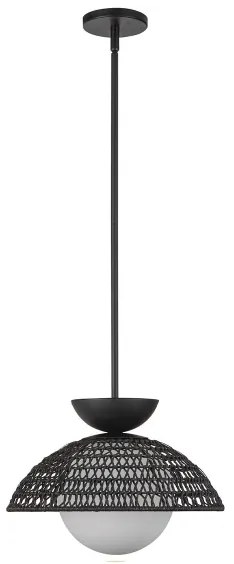 Alora Mood ALM-PERTH-P-BK - PERTH rúdon függő csillár 1xE27/60W/230V átm. 37,5 cm fekete