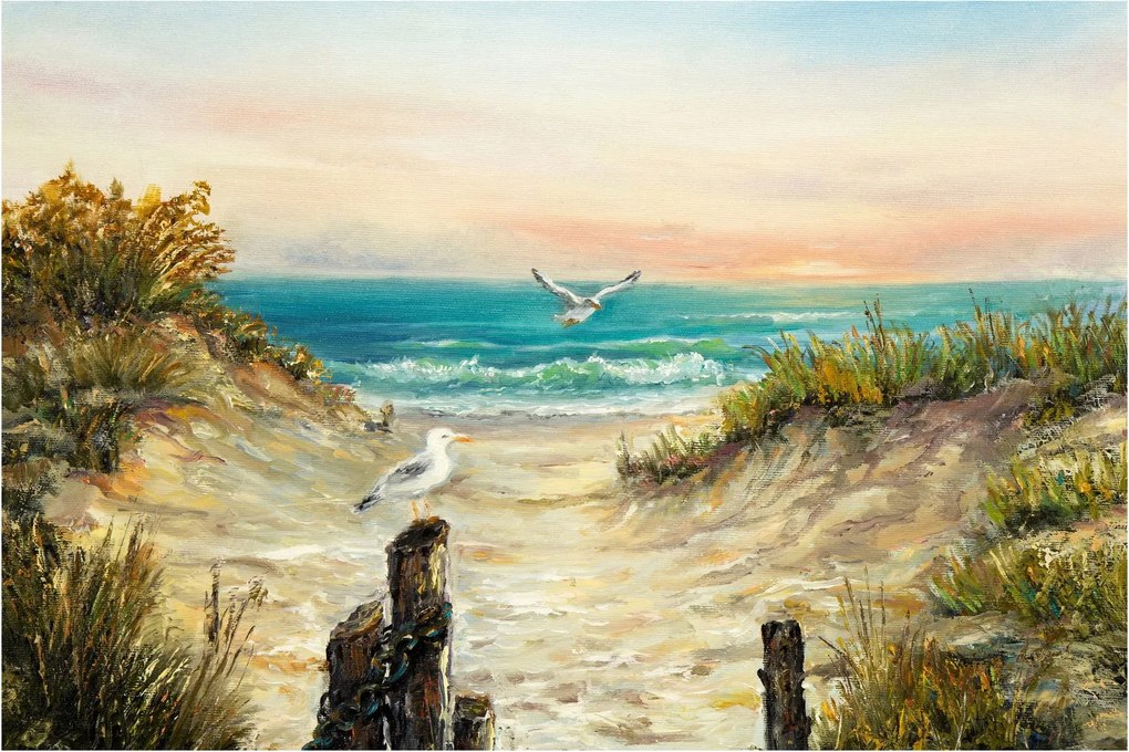 Kép - homokos tengerpart (90x60 cm)