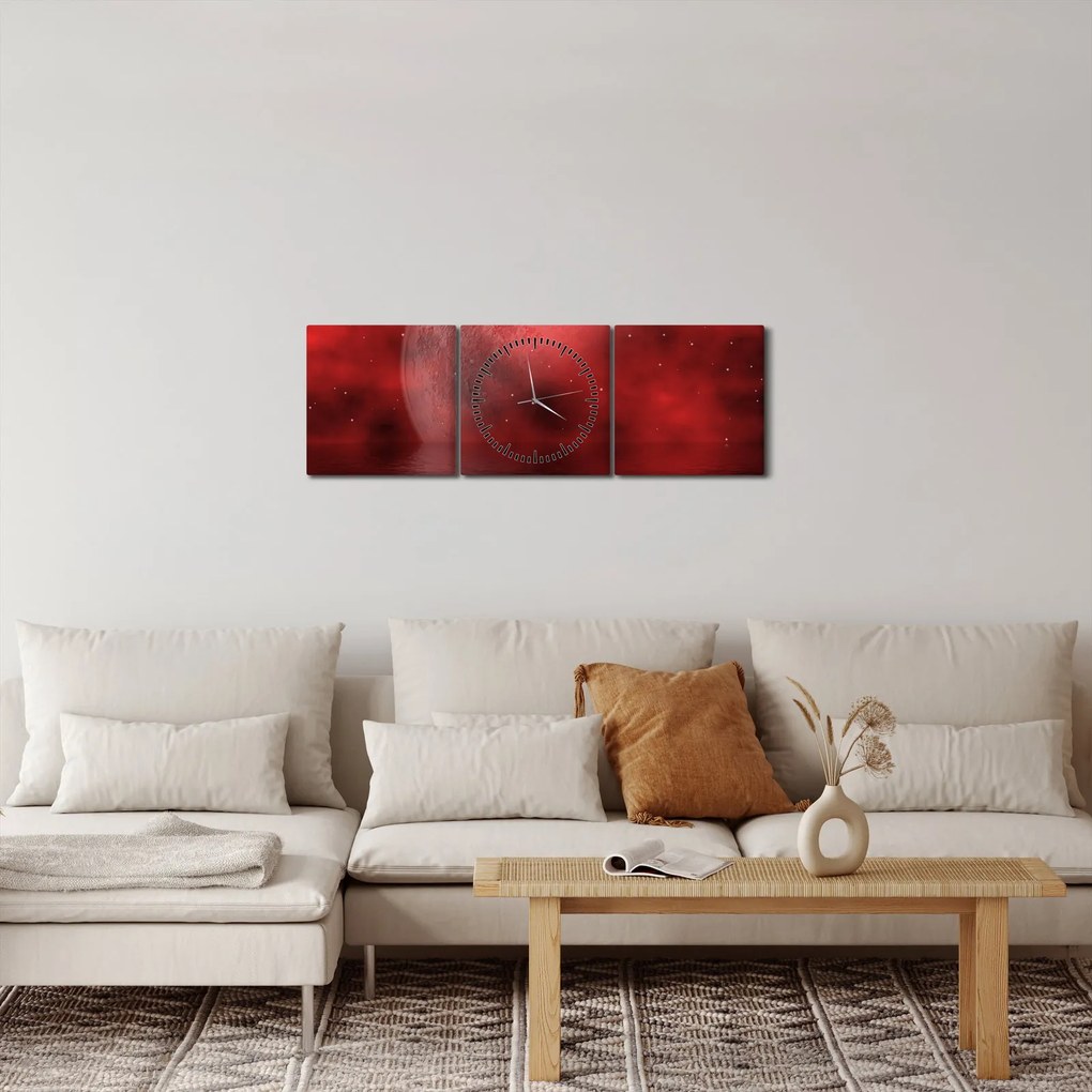 Kép - Hold a felszínen (órával) (90x30 cm)