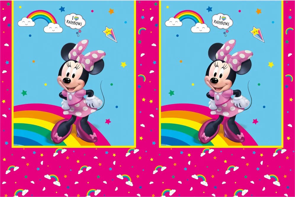 Disney Minnie Makes Me Smile műanyag asztalterítő 120x180 cm