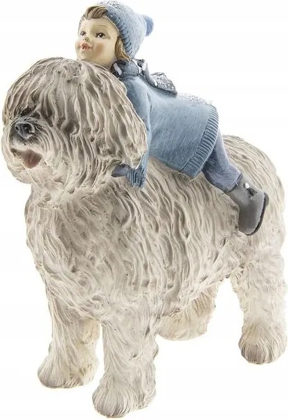 Karácsonyi dekoráció gyerek kutyával, Clayre &amp; Eef