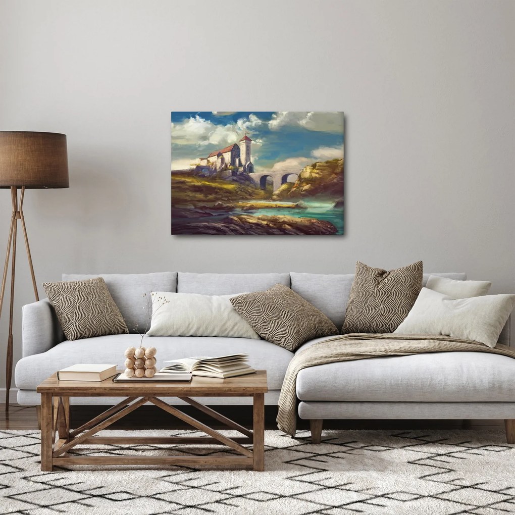 Kép - Középkori vár (70x50 cm)