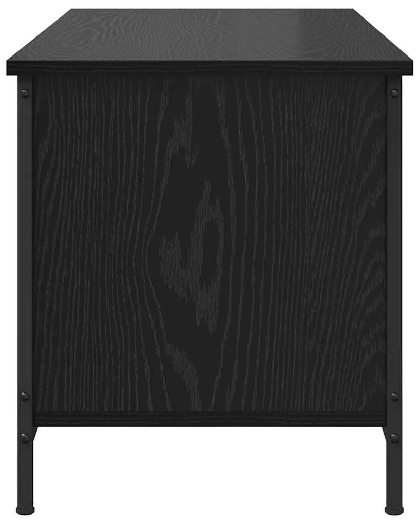 TV szekrény Musta tammi 100 x 40 x 45 cm Faanyag