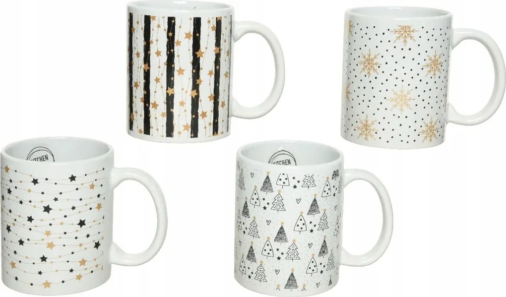 Karácsonyi kerámia bögre 12cm teás kávéhoz