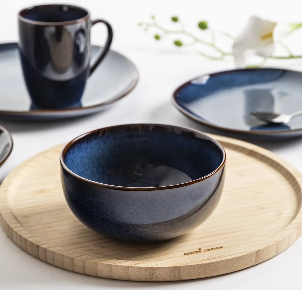 Altom Kerámia tál Reactive Navy Blue 14,5 cm, 600ml