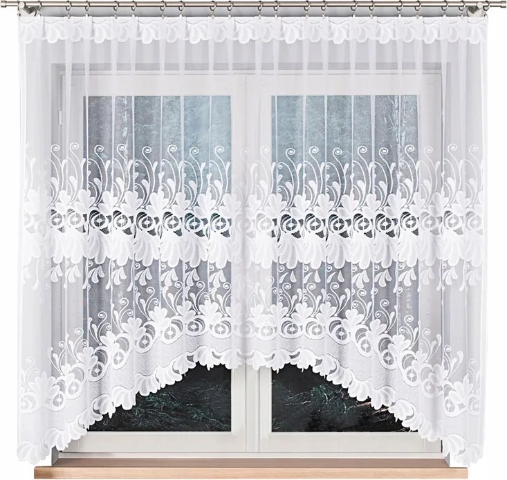 Kasjana Jacquard készfüggöny, alul kivágással 320x160 cm