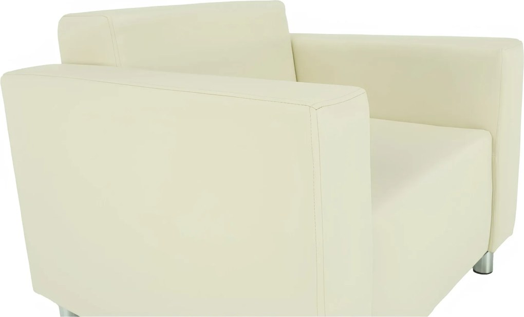 Fotel, textilbőr bézs, HOMKER