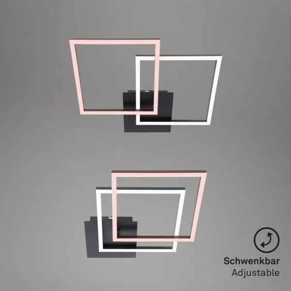 Briloner 3210-015 - LED dimmelhető mennyezeti lámpa FRAME 2xLED/11W/230V fekete