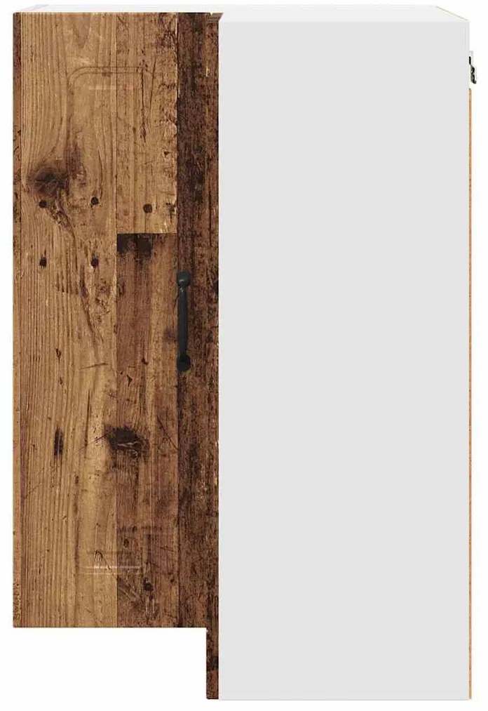 Fali konyhaszekrény polcokkal Öreg fa 57 x 57 x 80 cm Faanyag