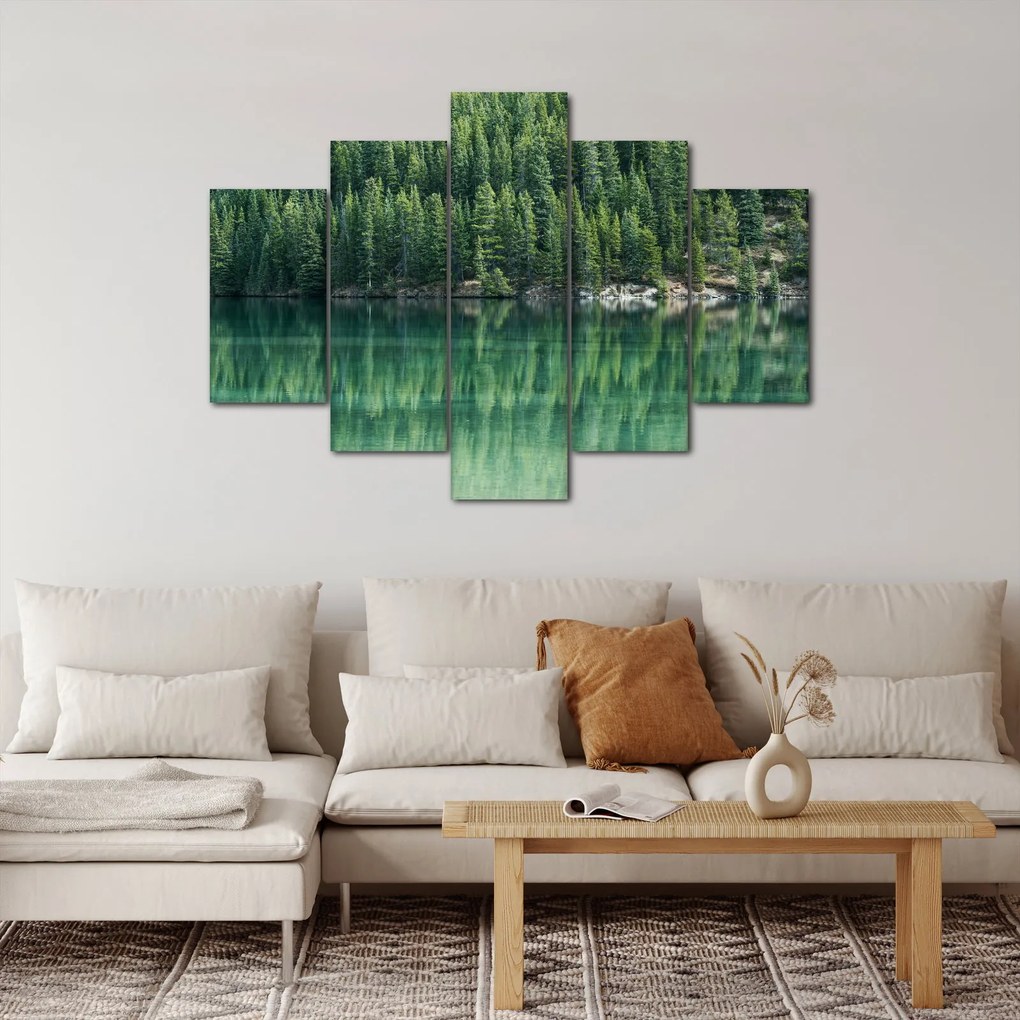 Kép - Tűlevelű a tónál (150x105 cm)