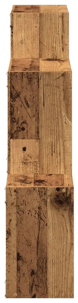 antik fa színű szerelt fa faliszekrény 78 x 18 x 71 cm